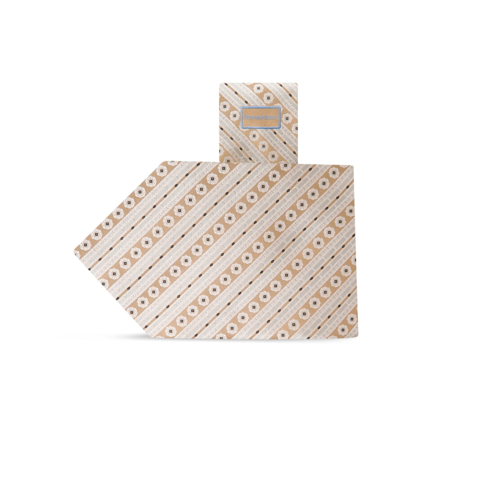 STEFANO RICCI Luxury Tie BEIGE - Henry Bucks