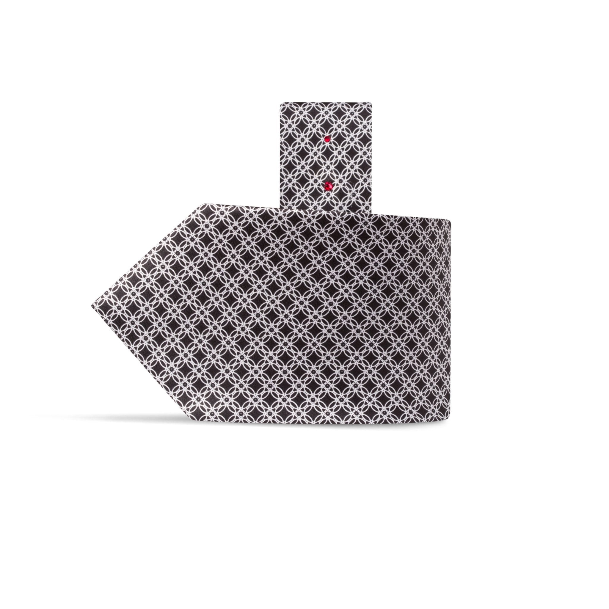 STEFANO RICCI Luxury Tie BLACK/WHITE - Henry Bucks