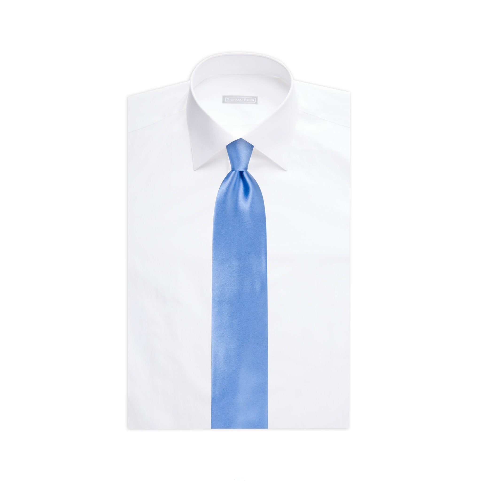 STEFANO RICCI Luxury Tie LIGHT BLUE - Henry Bucks