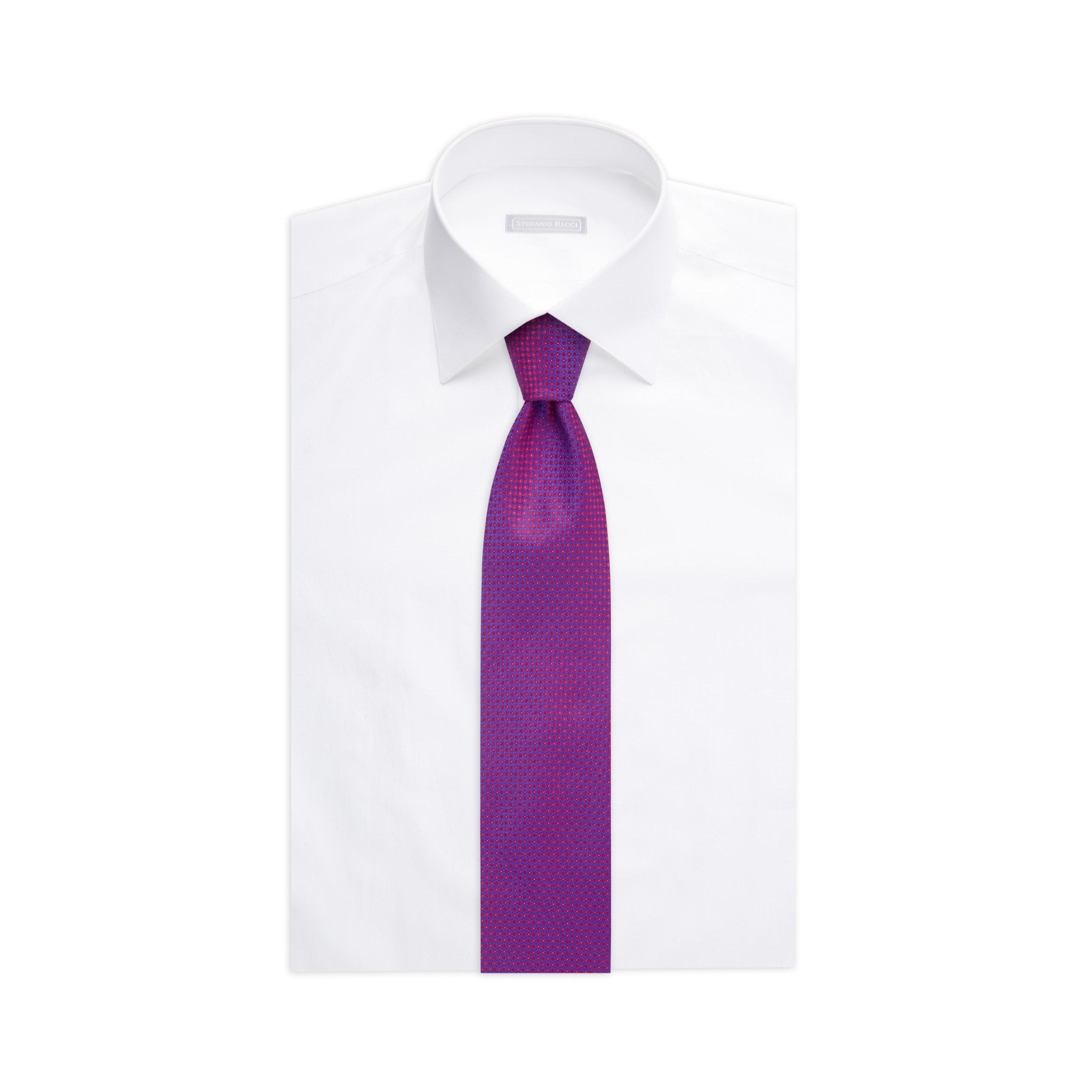 STEFANO RICCI LUXURY TIE PURPLE - Henry Bucks