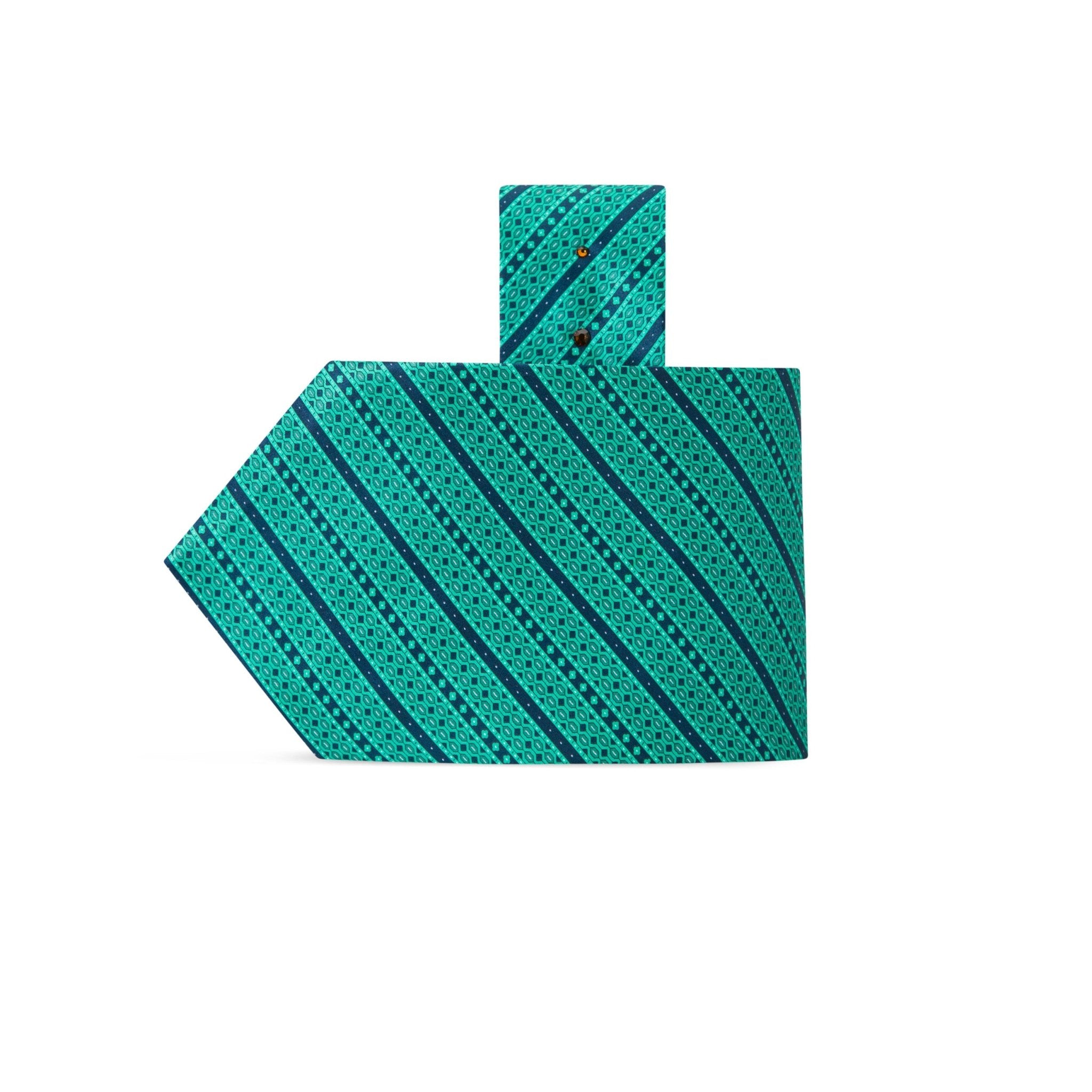 STEFANO RICCI Luxury Tie TEAL - Henry Bucks