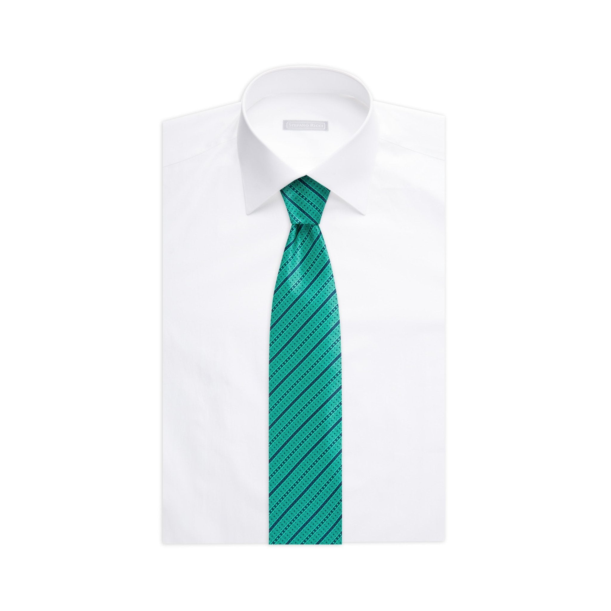 STEFANO RICCI Luxury Tie TEAL - Henry Bucks