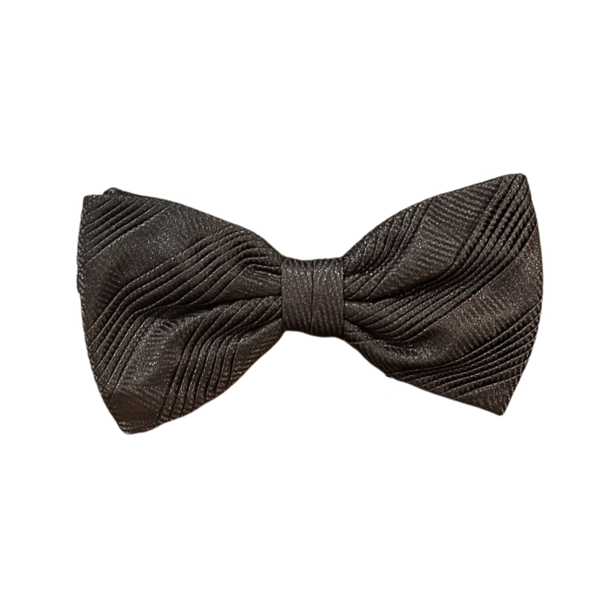 STEFANO RICCI Pleated Bow Tie BLACK - Henry BucksBow Ties13SS220044 - BLCK