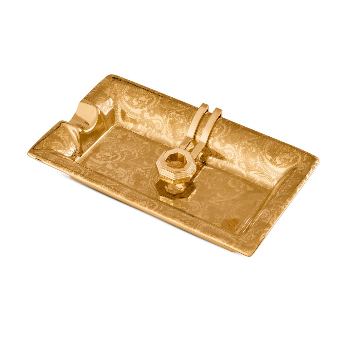 STEFANO RICCI Rectangle Trinket Tray GOLD - Henry BucksFASHION ACCESSORIES52AW240022 - GOLD