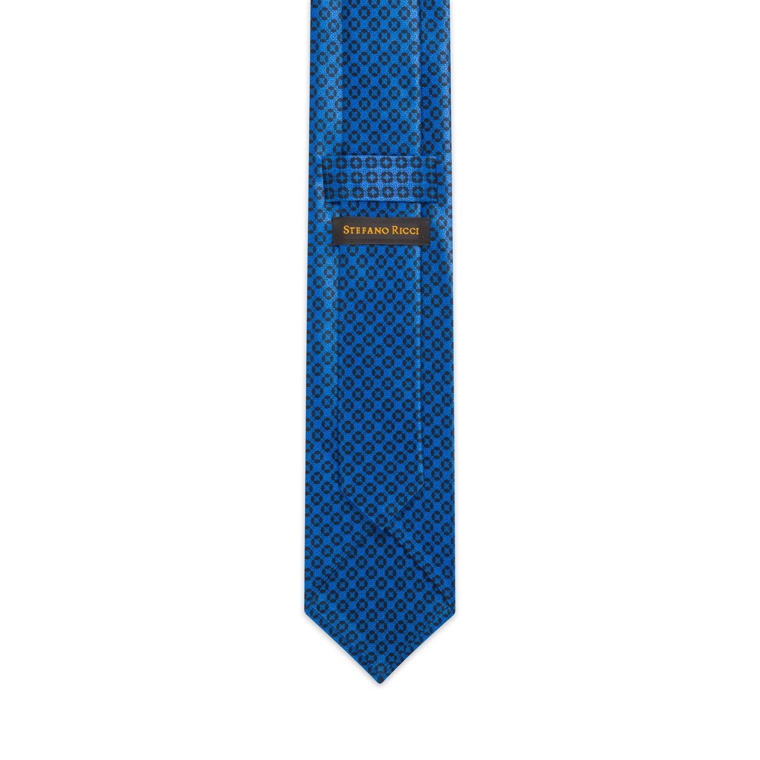 STEFANO RICCI Silk Tie BLUE/NAVY - Henry BucksTies68AW240039 - BLUNVY
