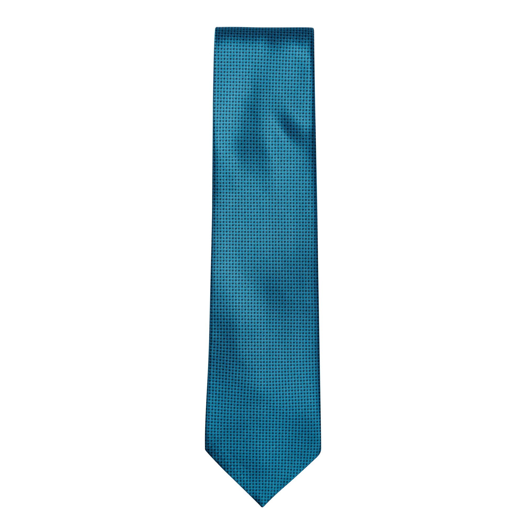 STEFANO RICCI Silk Tie GREEN/BLUE - Henry BucksTies68AW240019 - GRNBLU