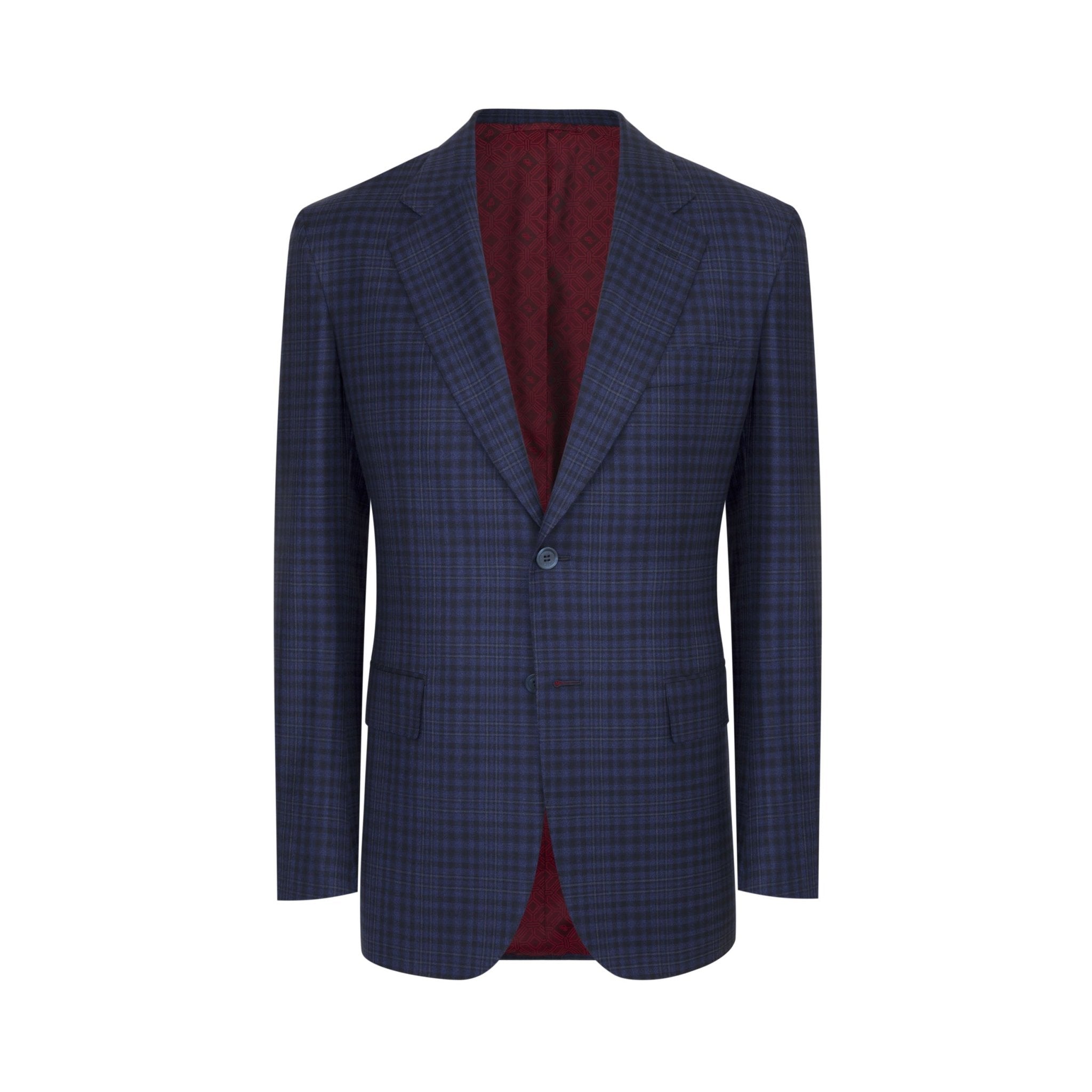 STEFANO RICCI Woven Two Button Jacket BLUE - Henry BucksBlazers33AW240007 - BLUE - 52