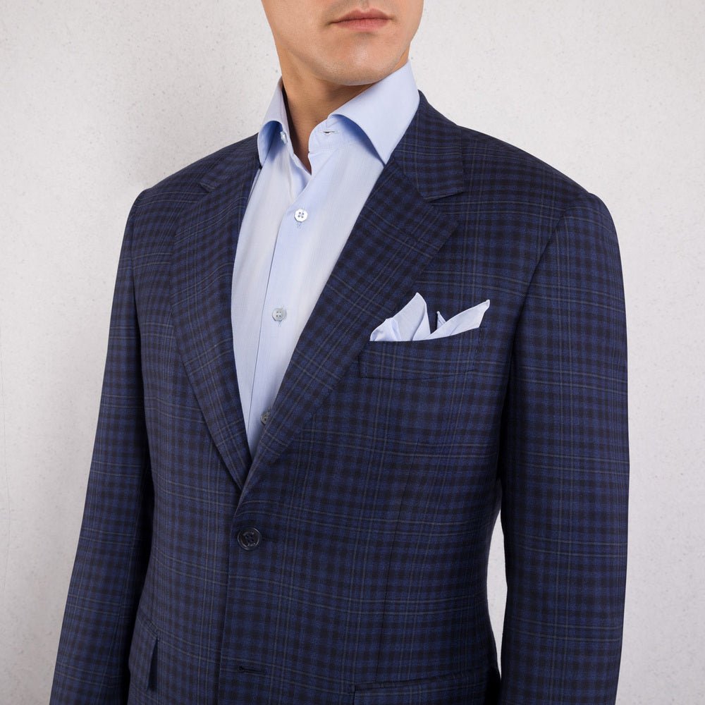 STEFANO RICCI Woven Two Button Jacket BLUE - Henry BucksBlazers33AW240007 - BLUE - 52