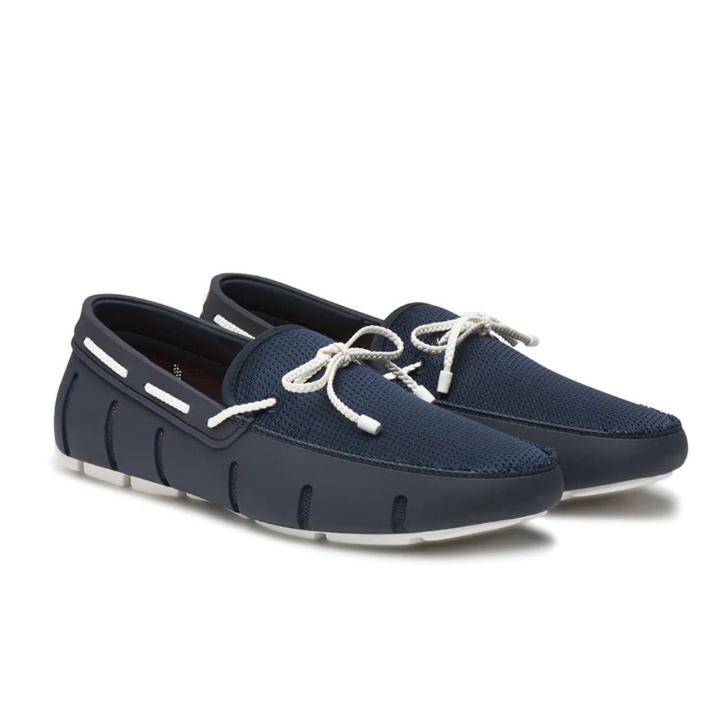 SWIMS Braid Lace Loafer NAVY/WHITE - Henry Bucks