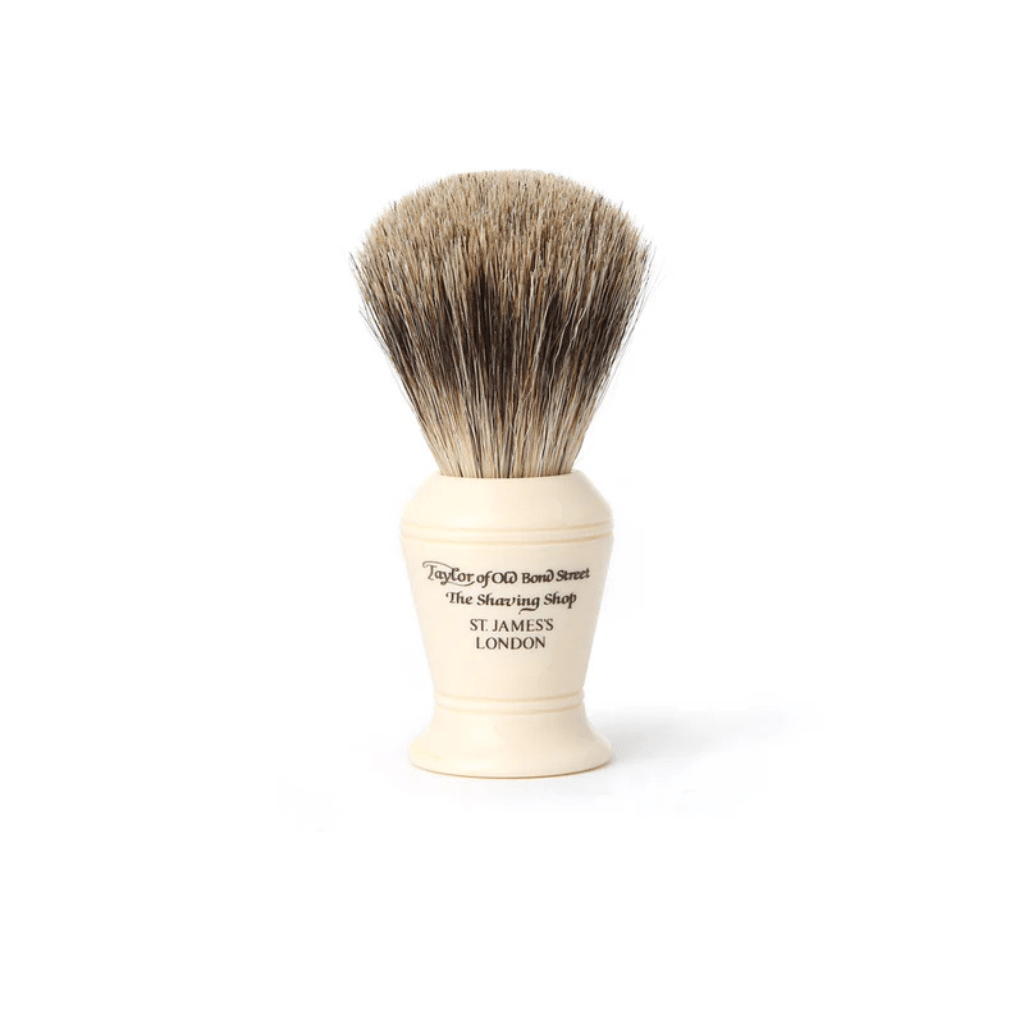 TAYLOR OF OLD BOND STREET Badger Shaving Brush Medium - Henry Bucks