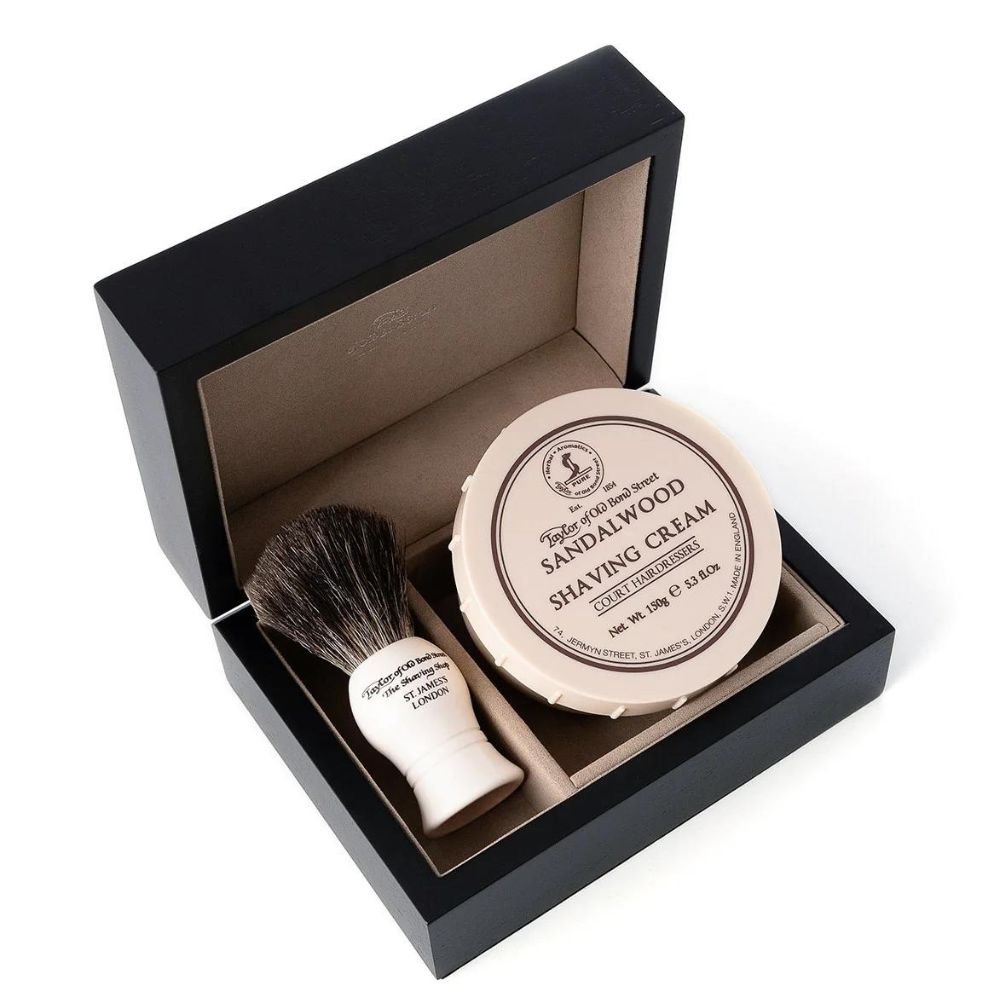 TAYLOR OF OLD BOND STREET Sandalwood Shaving Gift Box - Henry Bucks