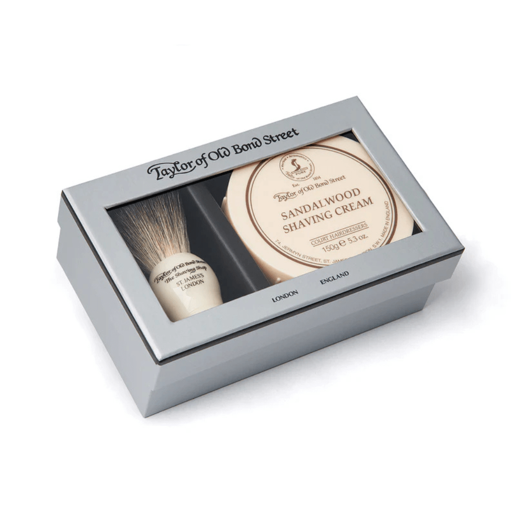 TAYLOR OF OLD BOND STREET Shaving Cream Bowl & Shaving Brush Gift Set - Henry Bucks