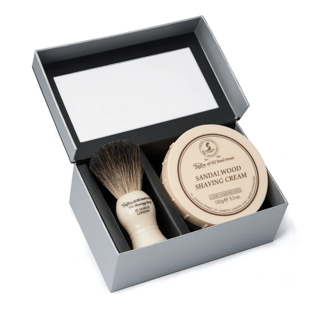 TAYLOR OF OLD BOND STREET Shaving Cream Bowl & Shaving Brush Gift Set - Henry Bucks