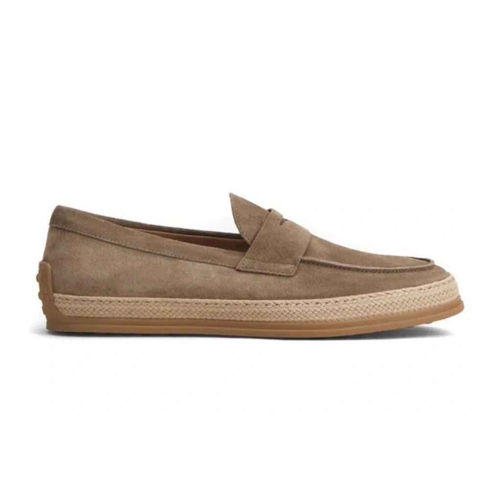 TODS Mocassin Gomma Loafer BROWN - Henry Bucks