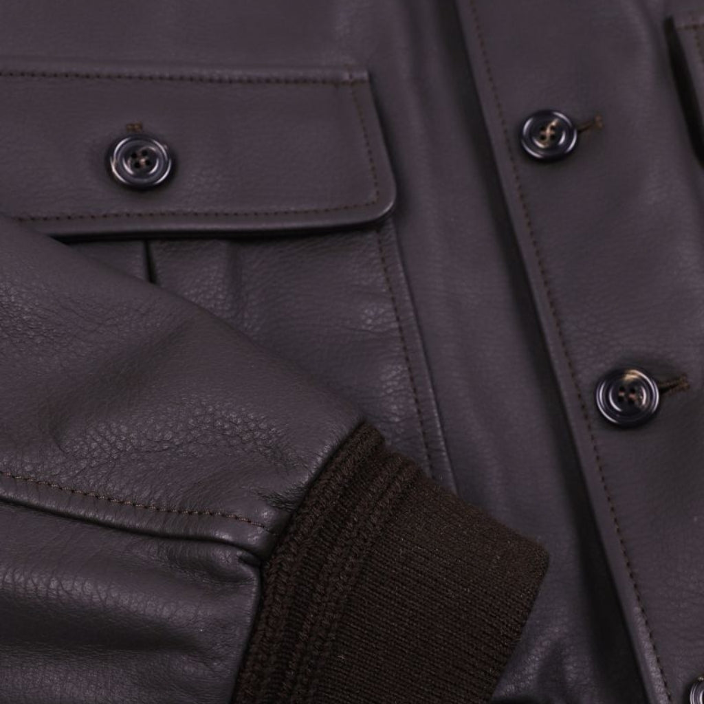 VALSTAR Deerskin Cashmere Jacket BROWN - Henry Bucks