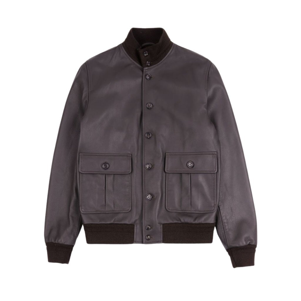 VALSTAR Deerskin Cashmere Jacket BROWN - Henry Bucks