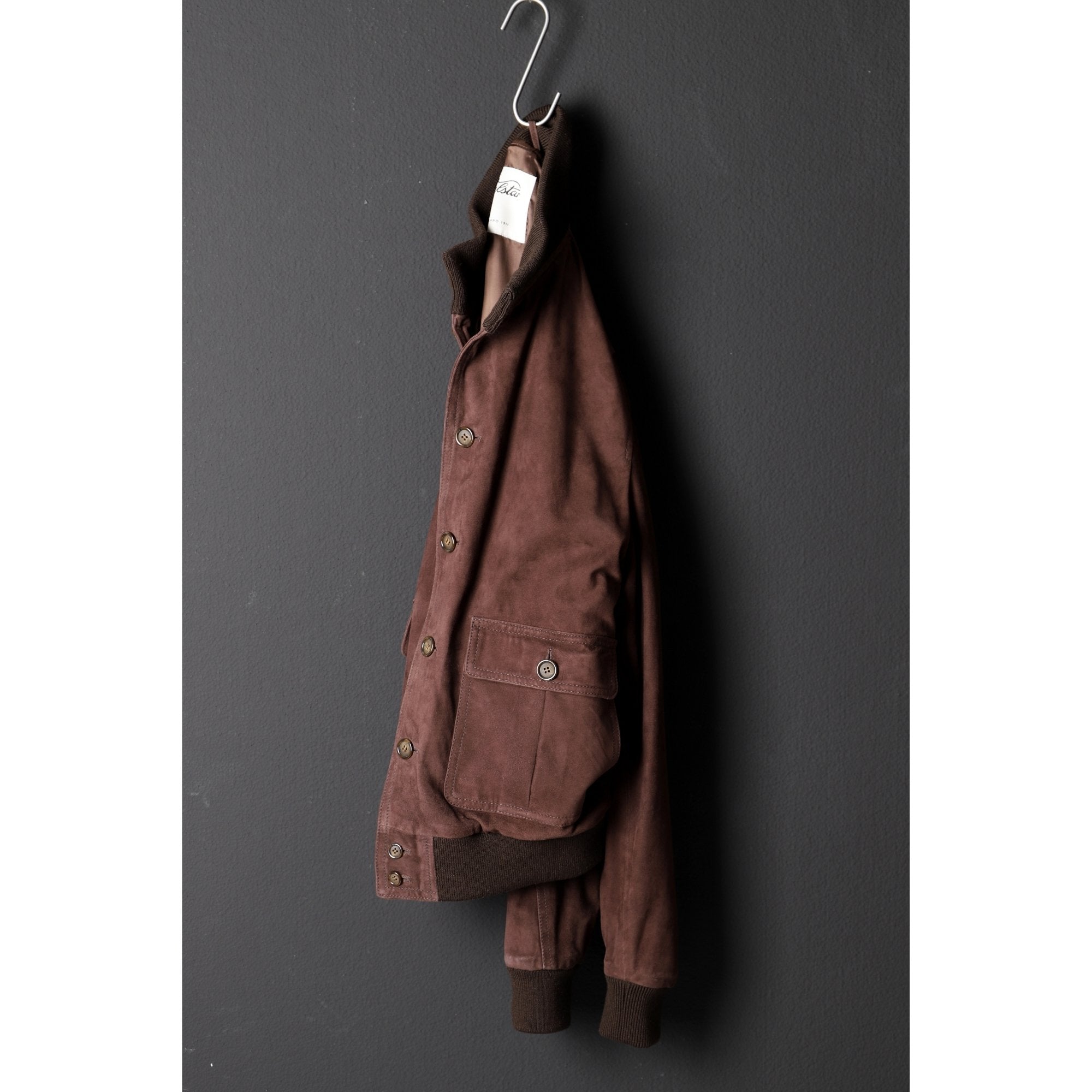 VALSTAR Lined Suede Jacket CAFFE - Henry Bucks