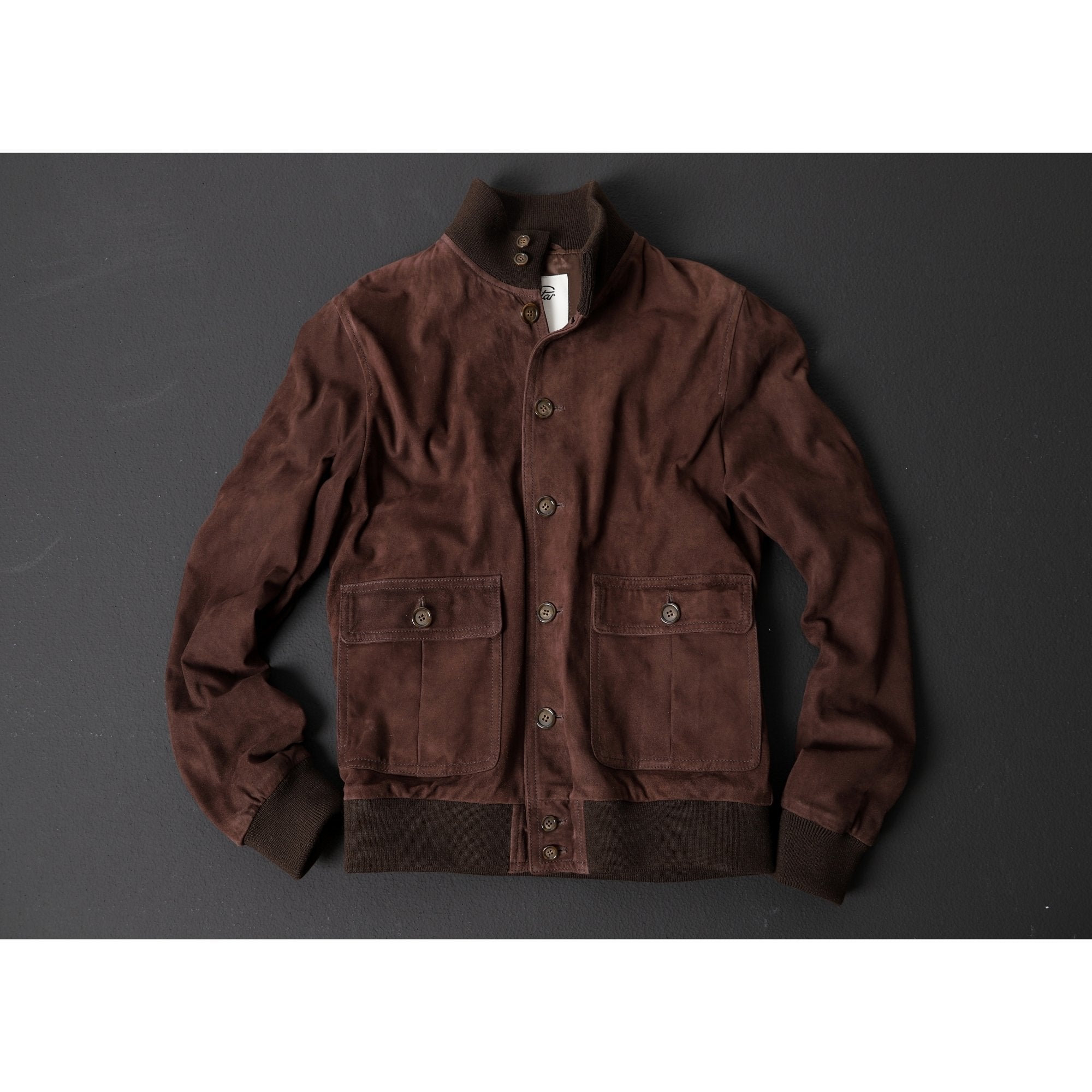 VALSTAR Lined Suede Jacket CAFFE - Henry Bucks