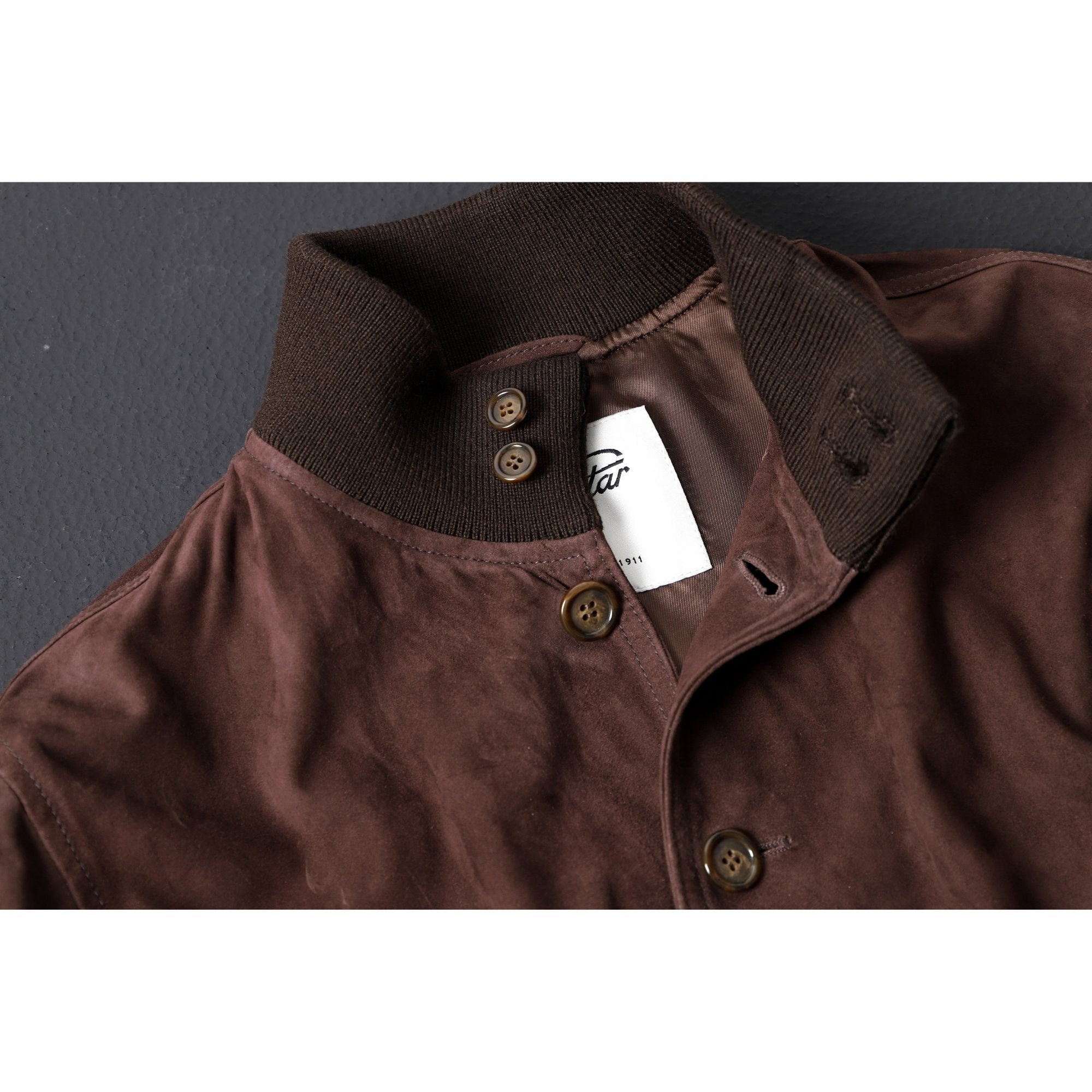 VALSTAR Lined Suede Jacket CAFFE - Henry Bucks