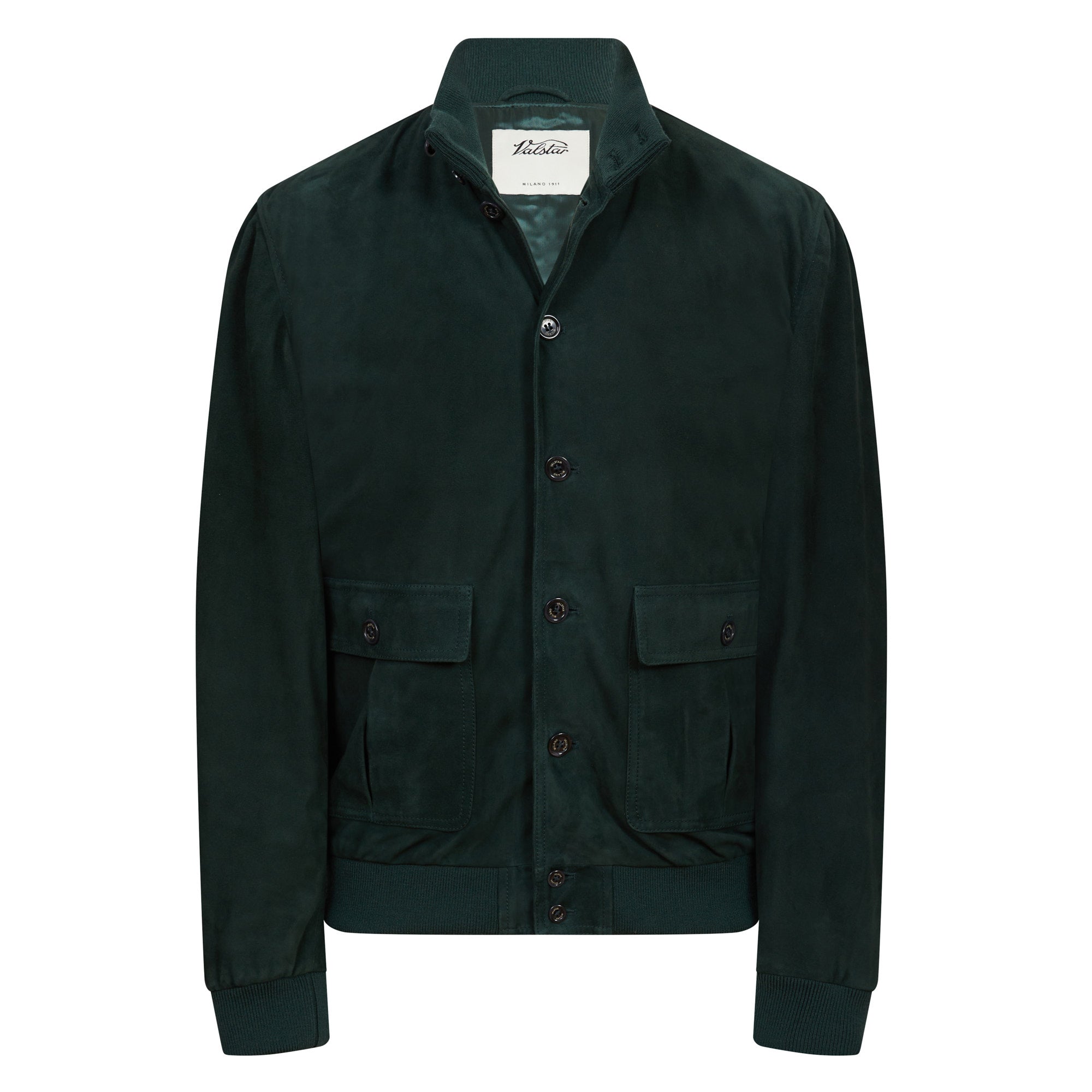 VALSTAR Lined Suede Jacket GREEN - Henry BucksCasual Jackets38AW230057 - GREN - 50