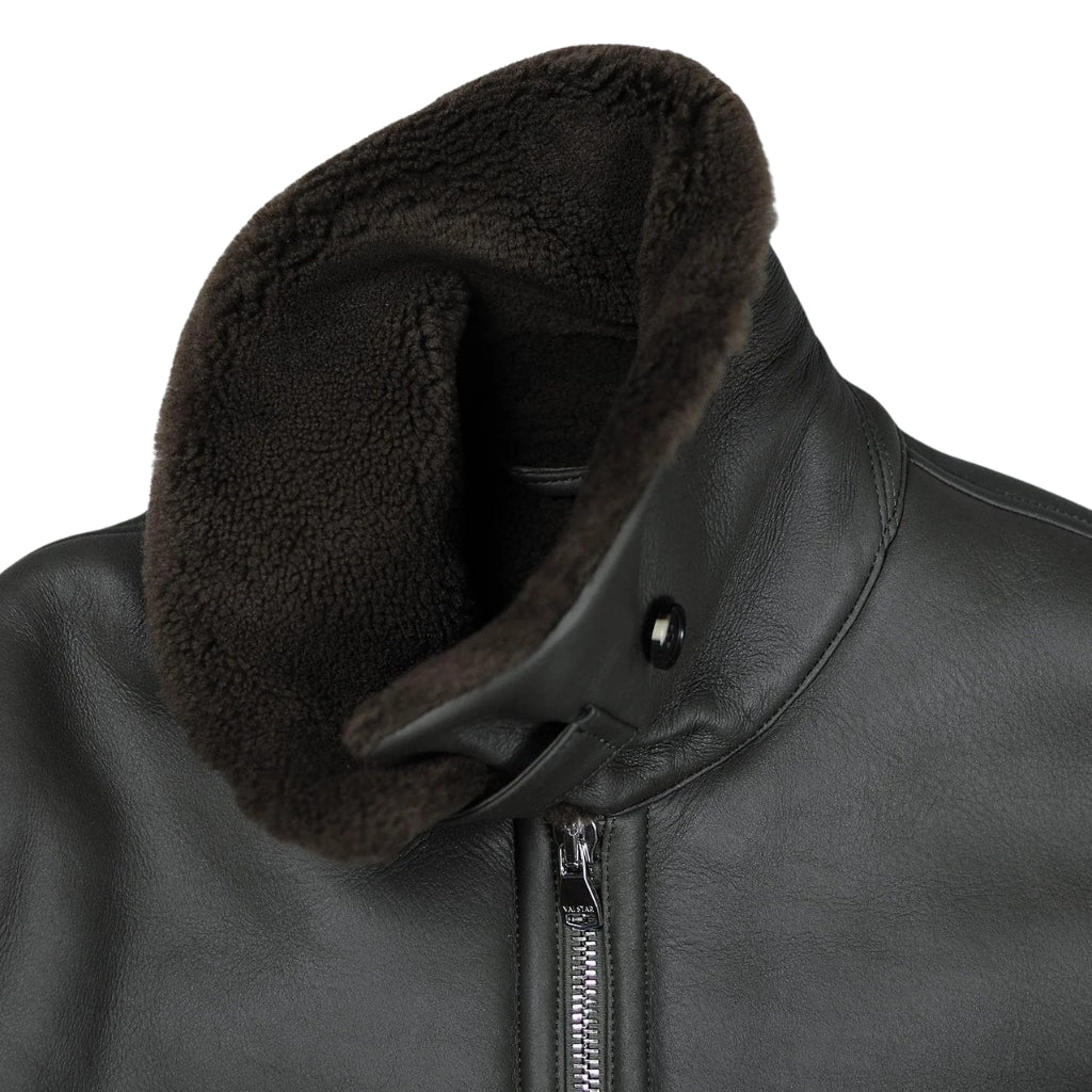 VALSTAR Nappa Shearling Bond Jacket BLACK - Henry Bucks