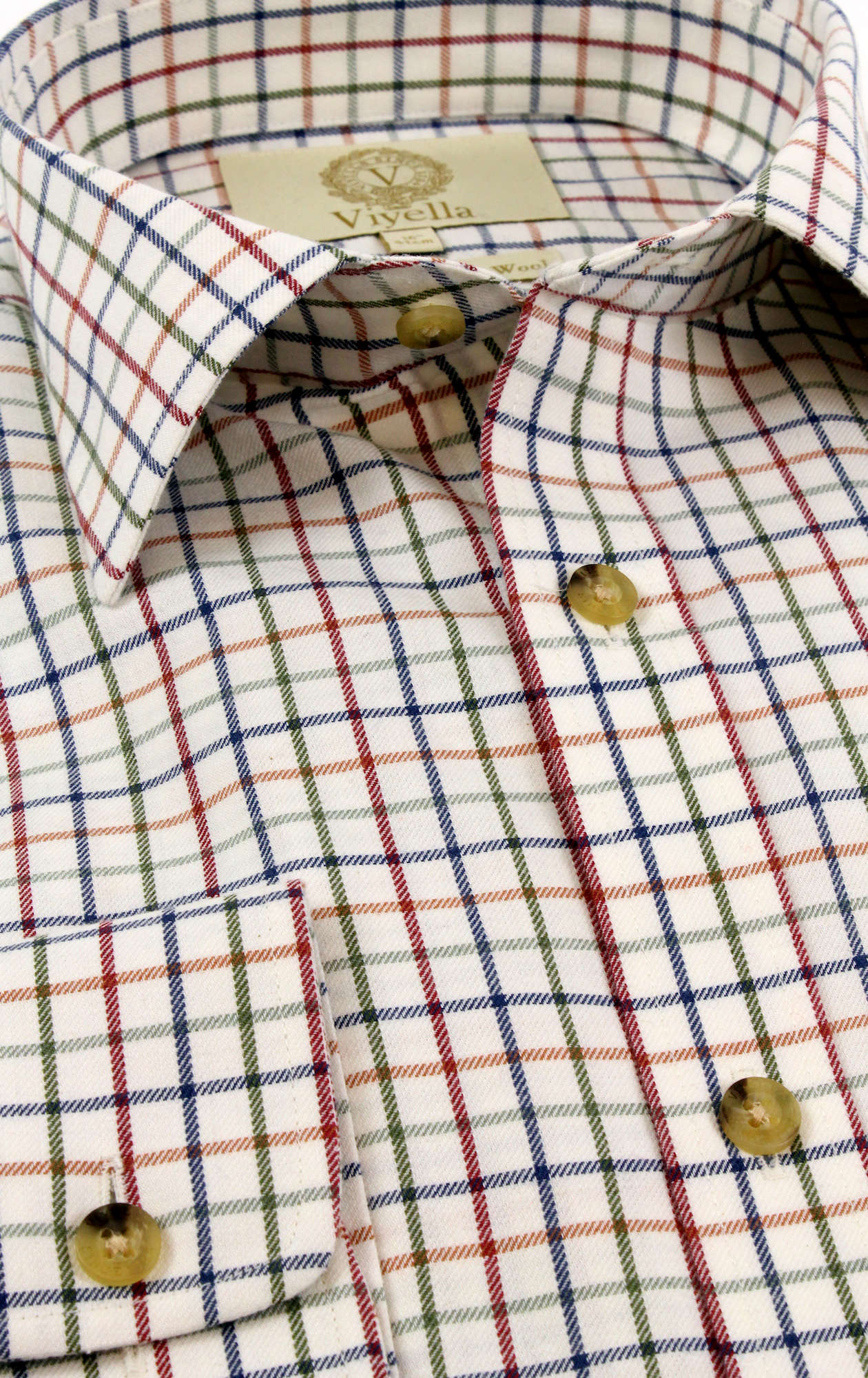 VIYELLA Tattersall Check Long Sleeve Shirt PLUM - Henry Bucks