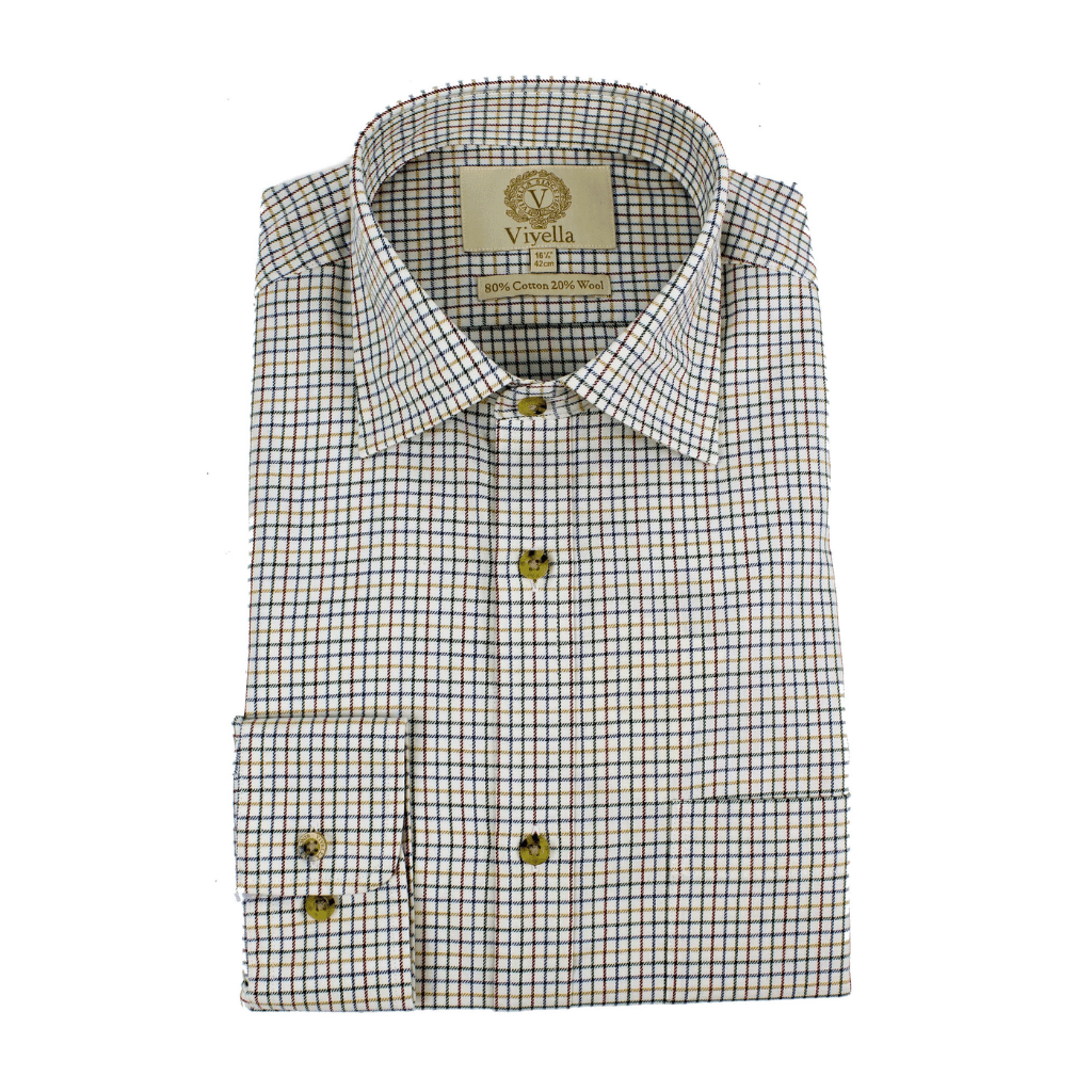 VIYELLA Tattersall Check Shirt PLUM - Henry Bucks