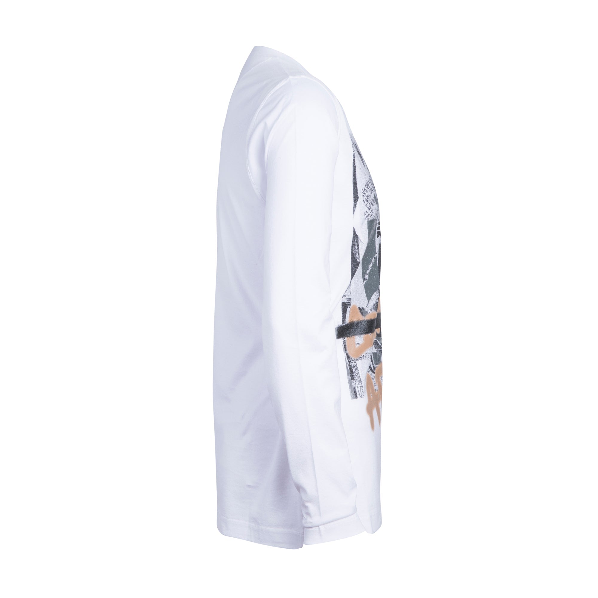 Z ZEGNA Long Sleeve Printed T - Shirt WHITE - Henry BucksT - Shirts38AW210744 - WHTE - M