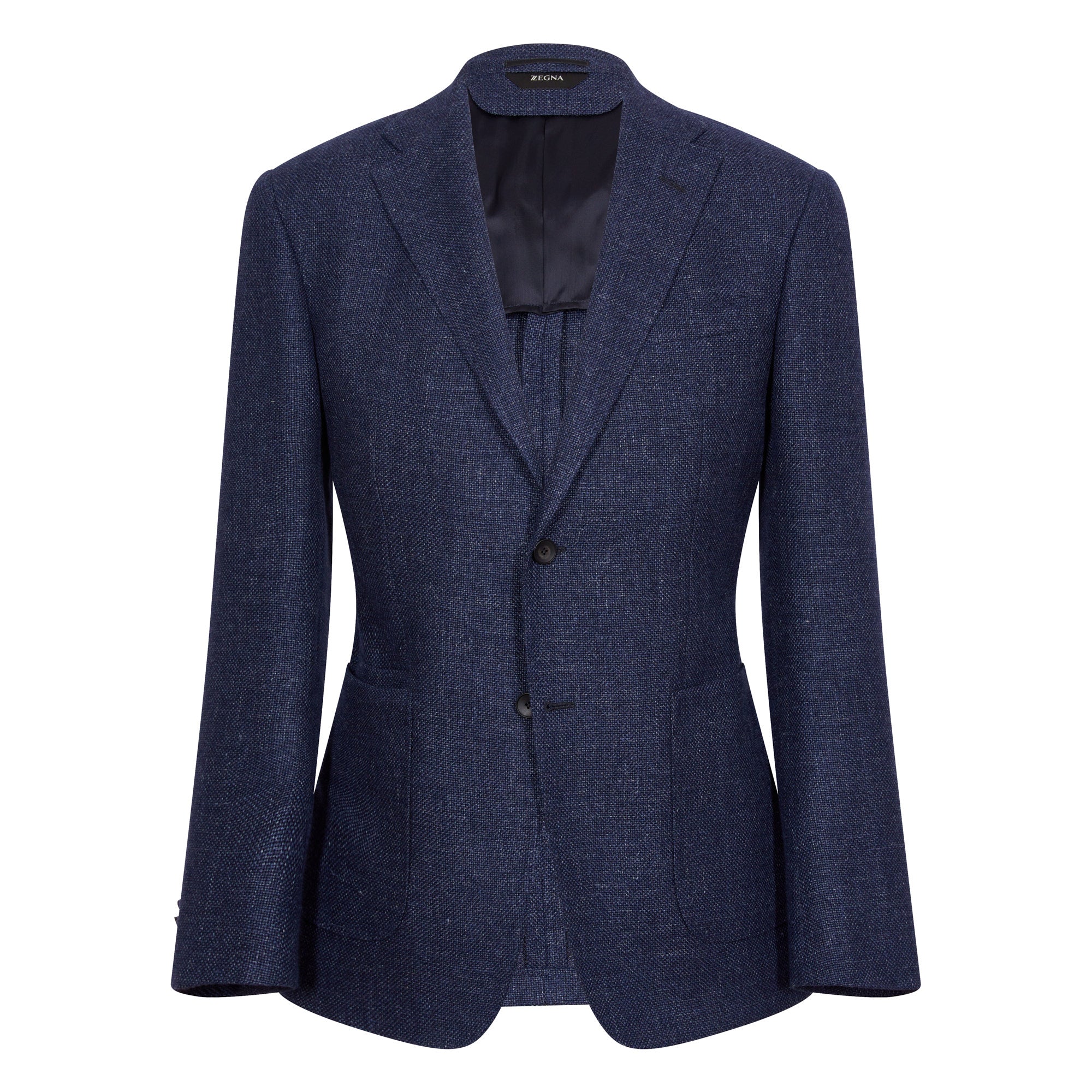 Z ZEGNA Wool and Linen Blazer Jacket NAVY - Henry BucksBlazers33SS220008 - NAVY - R - 50