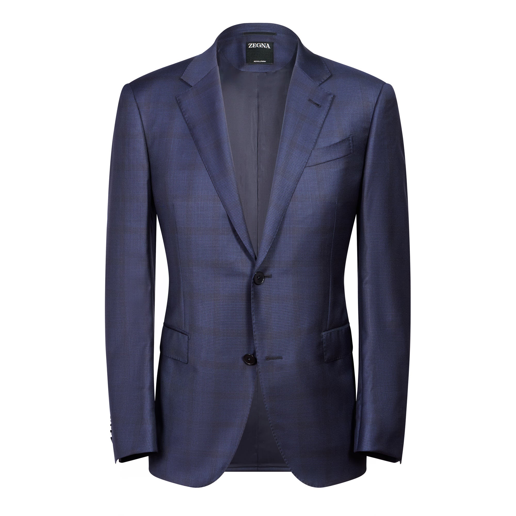 ZEGNA Achillfarm Suit NAVY/CHARCOAL REG - Henry BucksSuits23SS230002 - NVYCHAR - R - 48