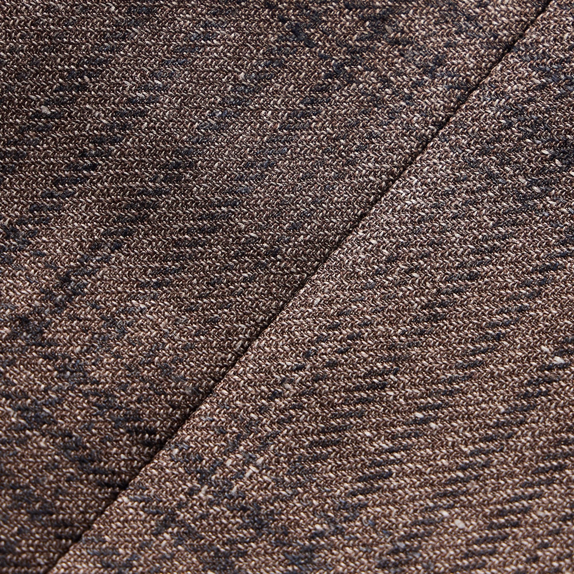 ZEGNA Linen Silk Check Jacket BROWN REG - Henry Bucks