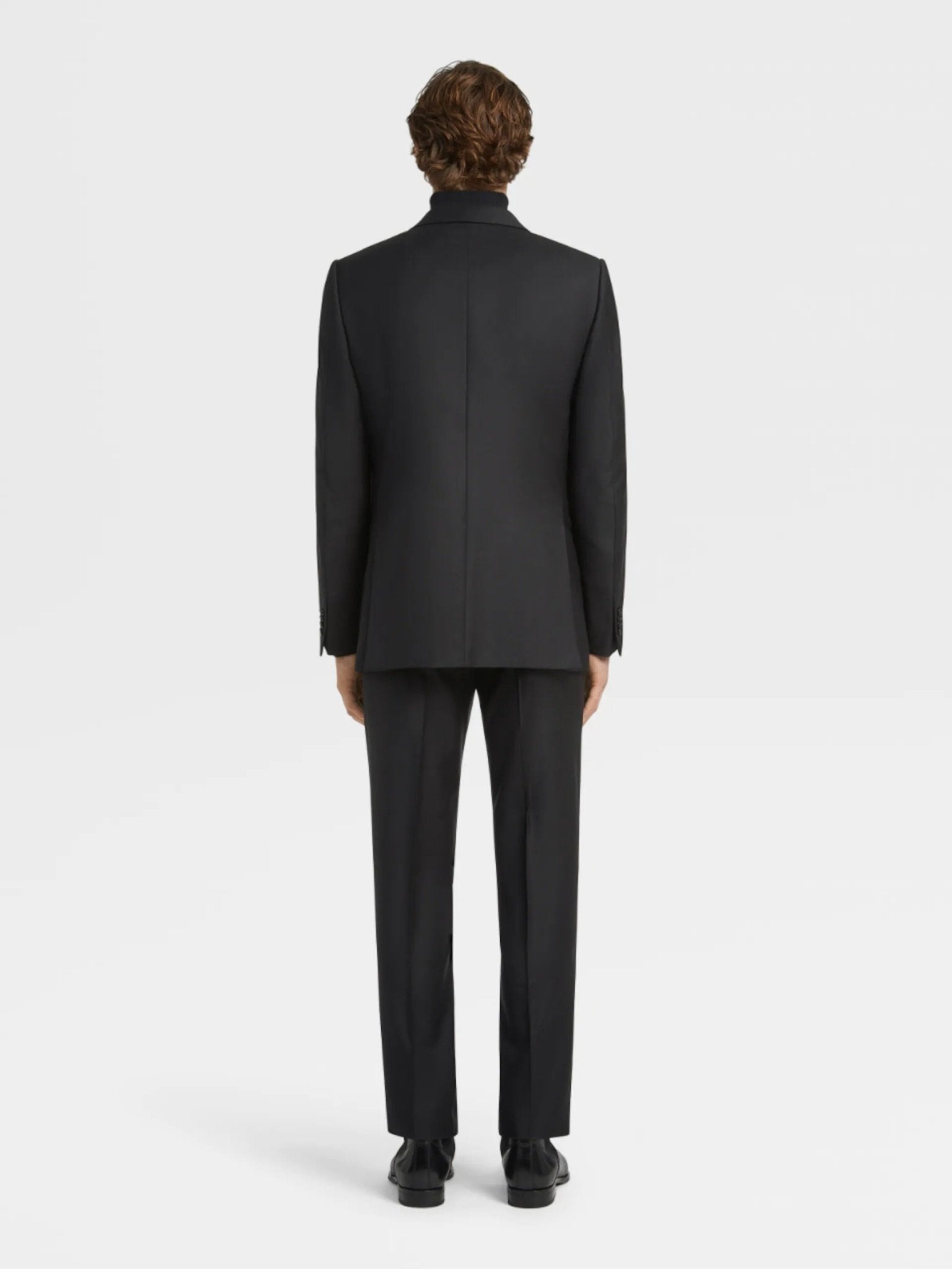 ZEGNA Trofeo™ Plain Wool Suit BLACK REG - Henry BucksSuits23AW221202 - BLCK - R - 50