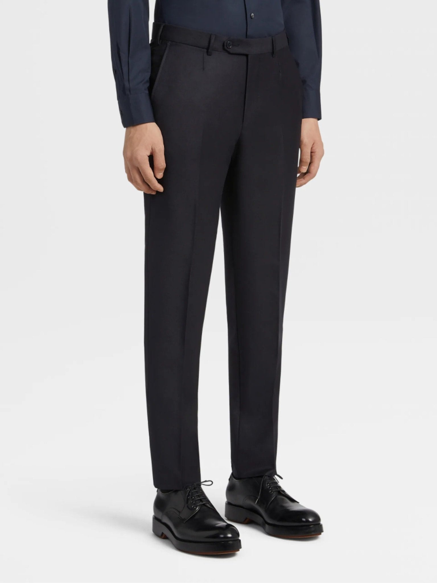 ZEGNA Trofeo™ Plain Wool Suit NAVY BLUE REG - Henry BucksSuits23AW221202 - NVBL - R - 50