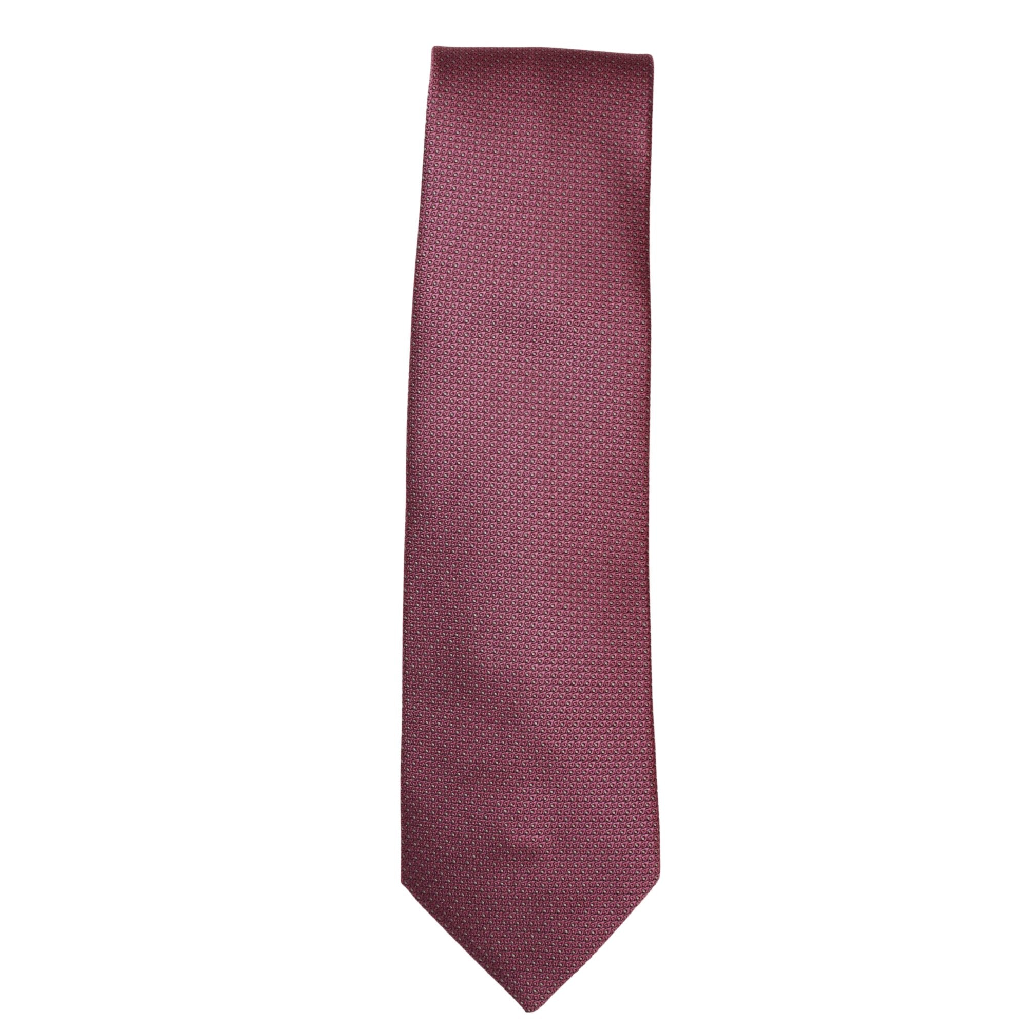ZILLI Dotted Silk Tie PINK - Henry BucksTies68SS240006 - PINK