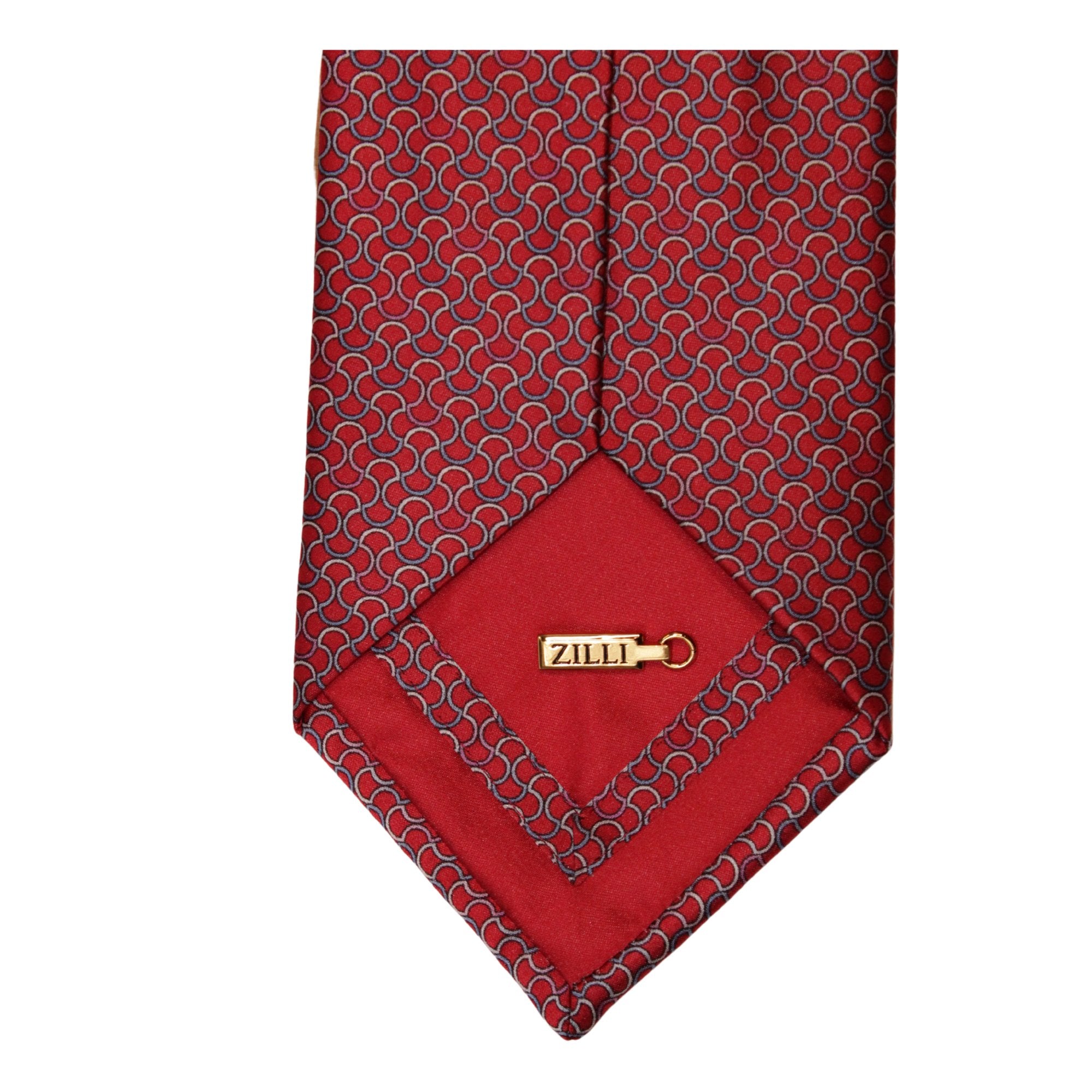 ZILLI Printed Silk Tie RED - Henry BucksTies68SS240007 - RED