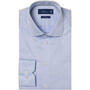 Henry Bucks-Henry Plain Twill Contemporary Fit Cotton Shirt-Henry Bucks