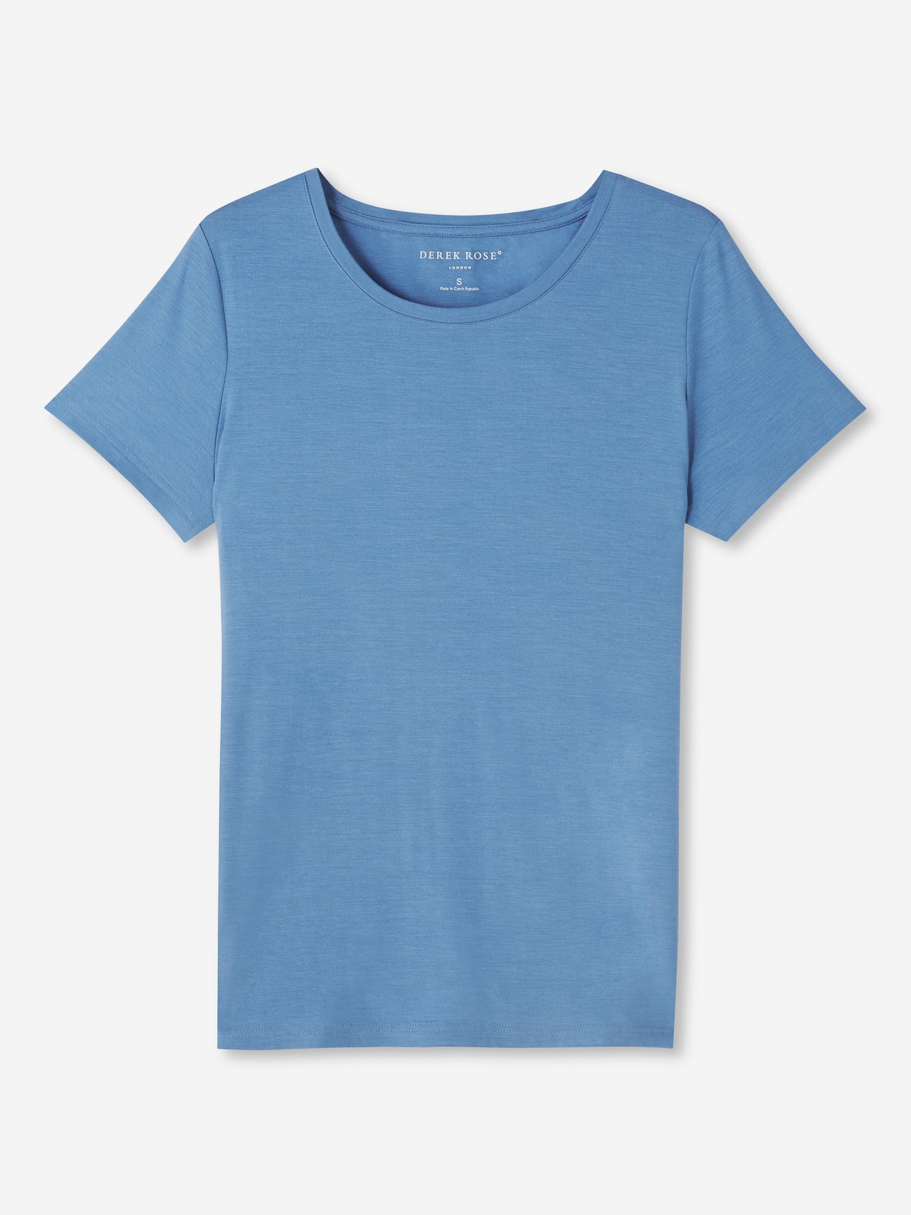 DEREK ROSE Lara Micro Modal Stretch Women's T-Shirt - BLUE