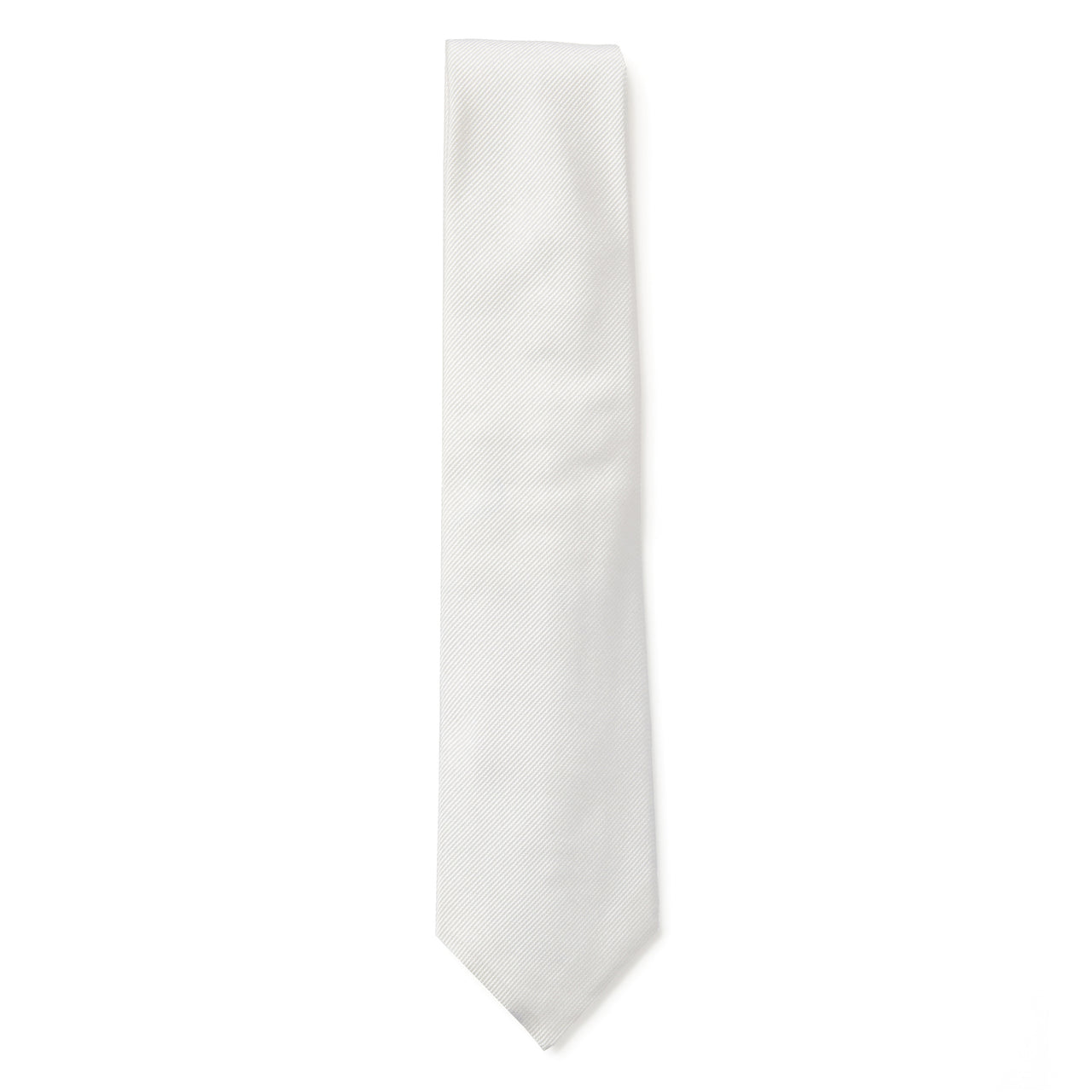 HENRY SARTORIAL 3 Fold Zeus Collection Tie WHITE