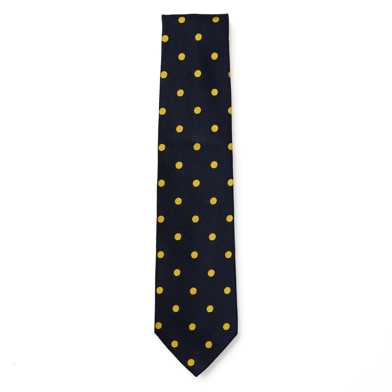 HENRY SARTORIAL 3 Fold Zeus Collection Tie NAVY/GOLD
