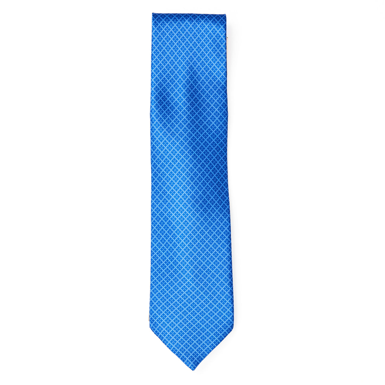 STEFANO RICCI Luxury Hand Made Silk Tie BLUE/NAVY