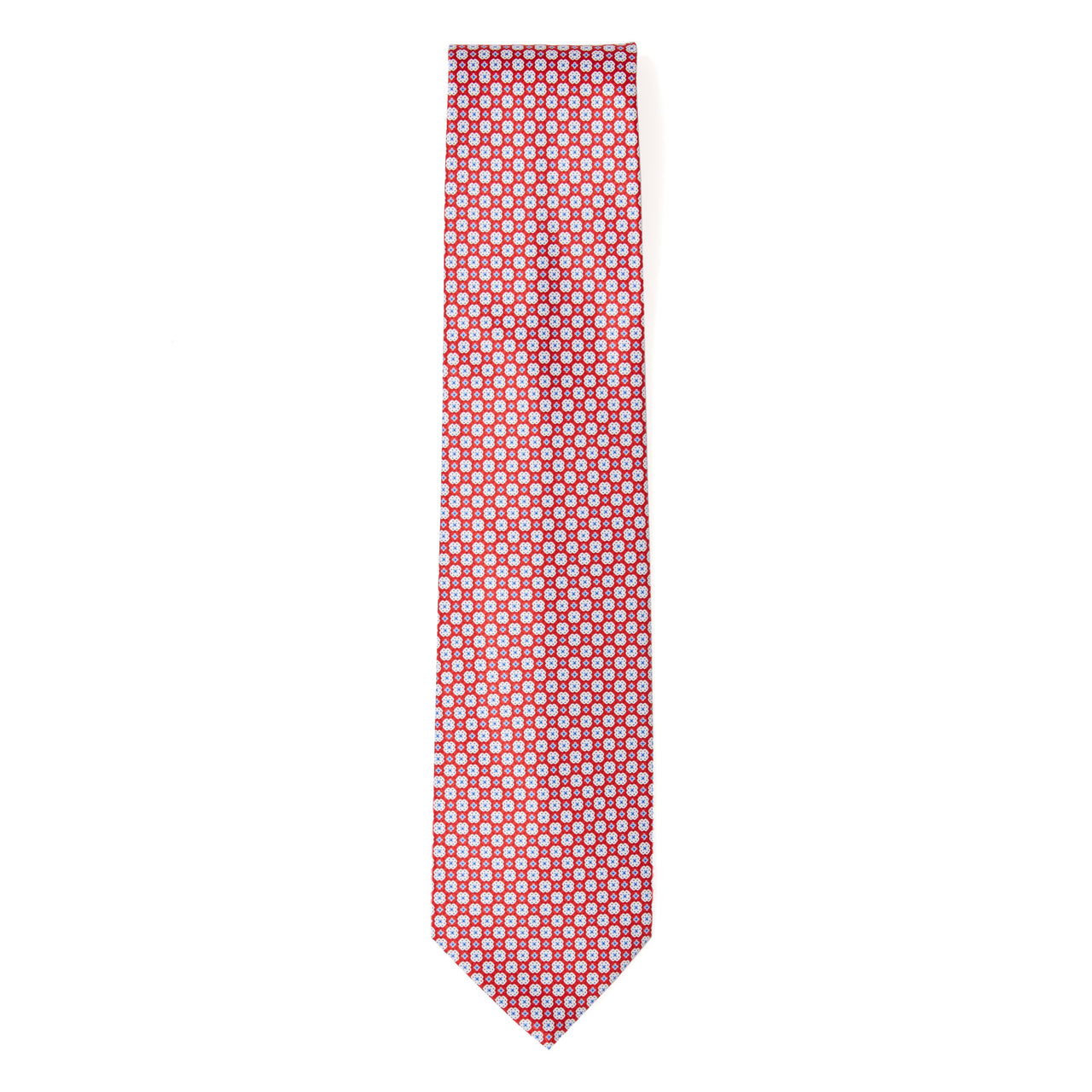 STEFANO RICCI Cross Pattern Tie RED/WHITE/BLUE