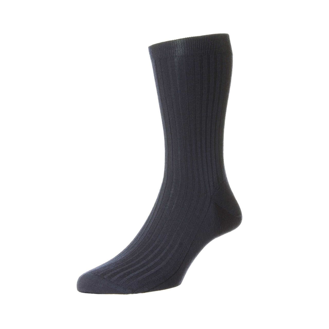 PANTHERELLA Wool Rib Socks BLACK