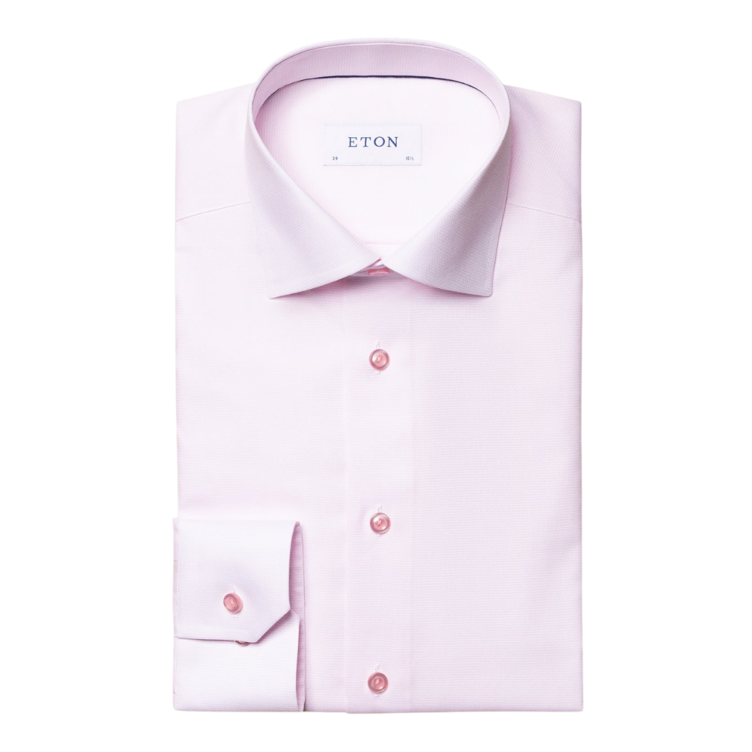ETON Twill Shirt Contemporary Fit PINK