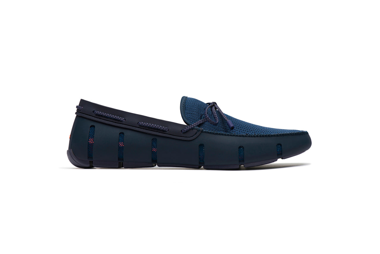 SWIMS BRAID LACE LOAFER in NAVY