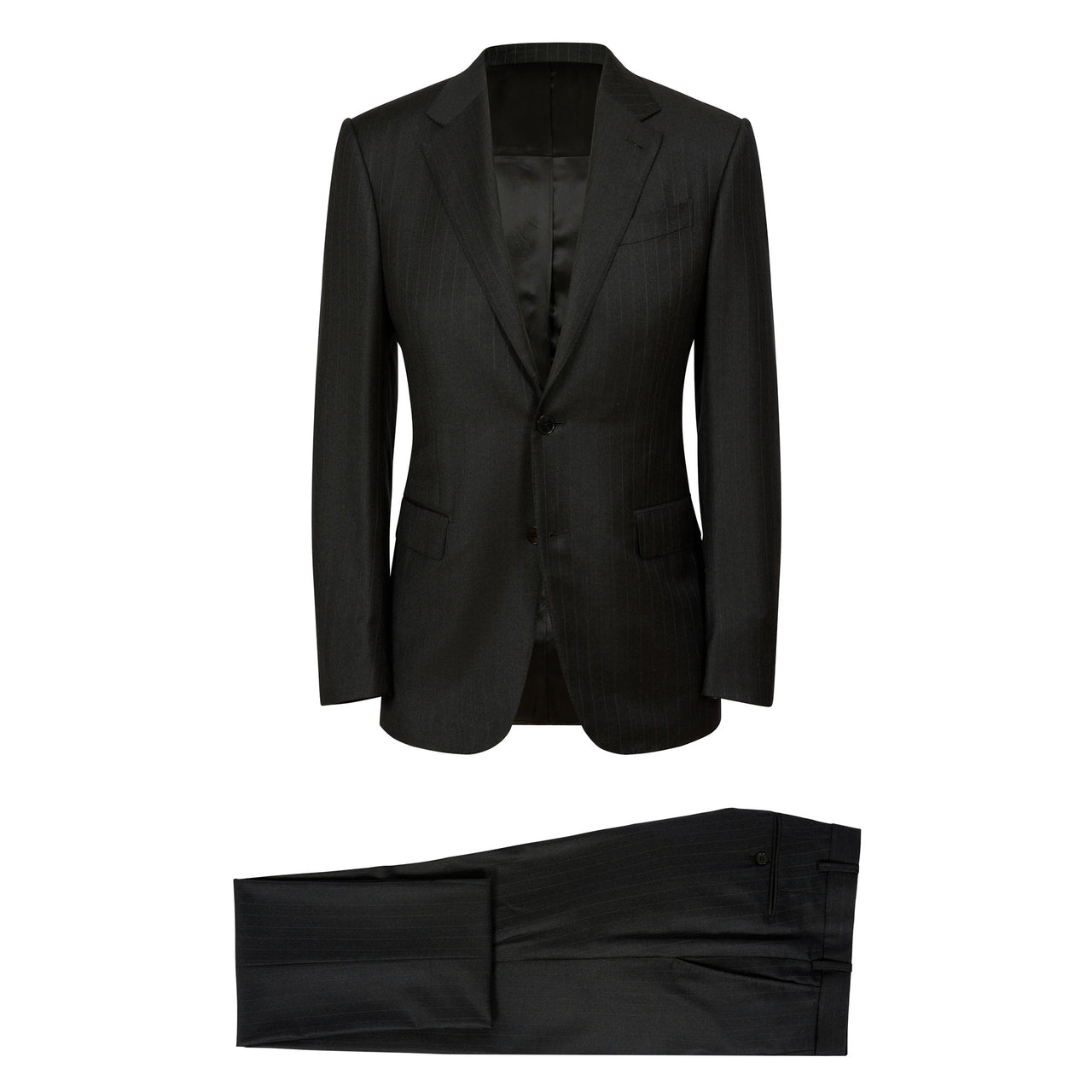 ZEGNA Milano Stripe Suit GREY REG