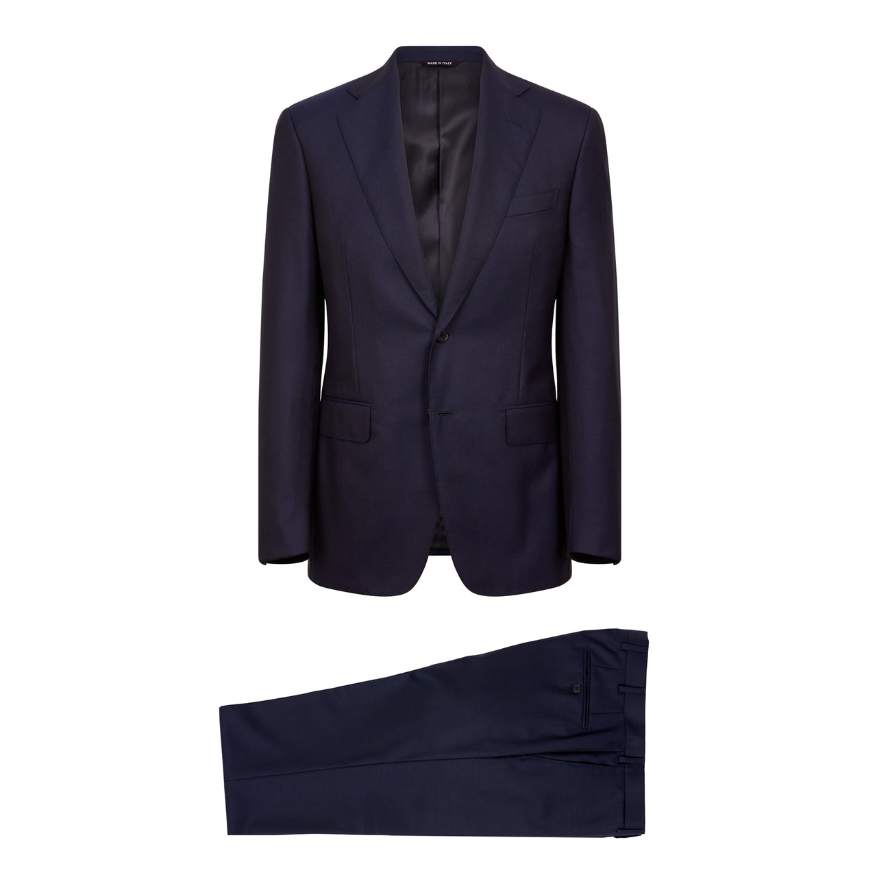 HENRY SARTORIAL HERITAGE Dormeuil Travel Resistant™ Full Canvas Notch Lapel Suit NAVY