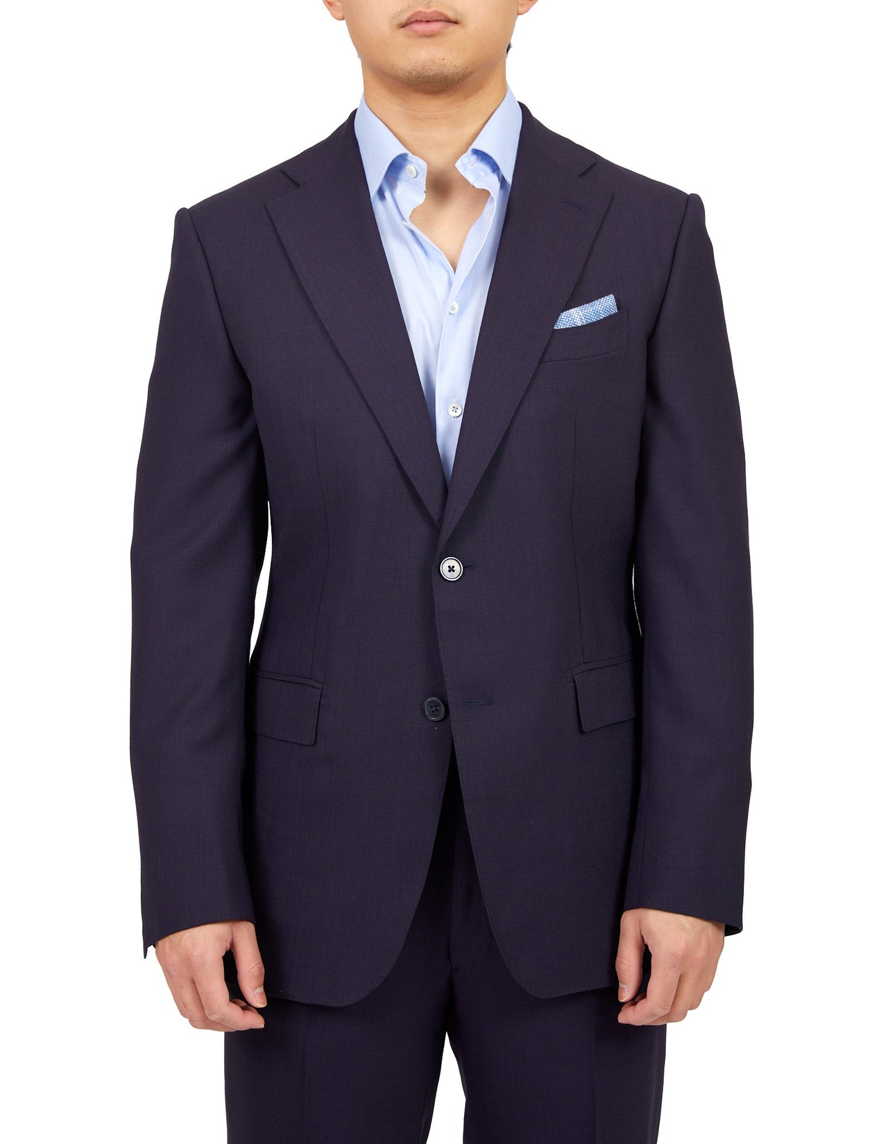 HENRY SARTORIAL X DORMEUIL Plain Suit NAVY LG