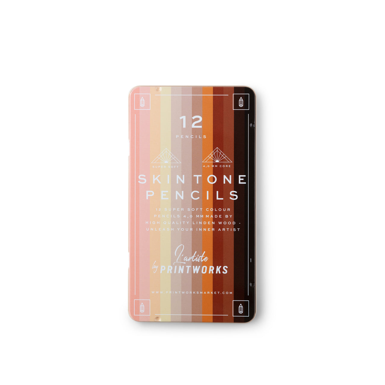 PRINTWORKS Color pencils - Skin tone (12-set)