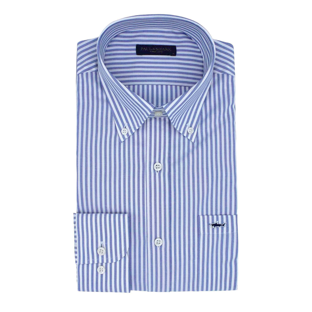 PAUL & SHARK Oxford Stripe Shirt BLUE/WHITE