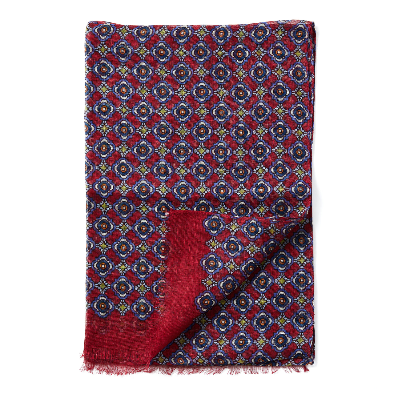 HENRY SARTORIAL x FLORENCE Linen Scarf RED